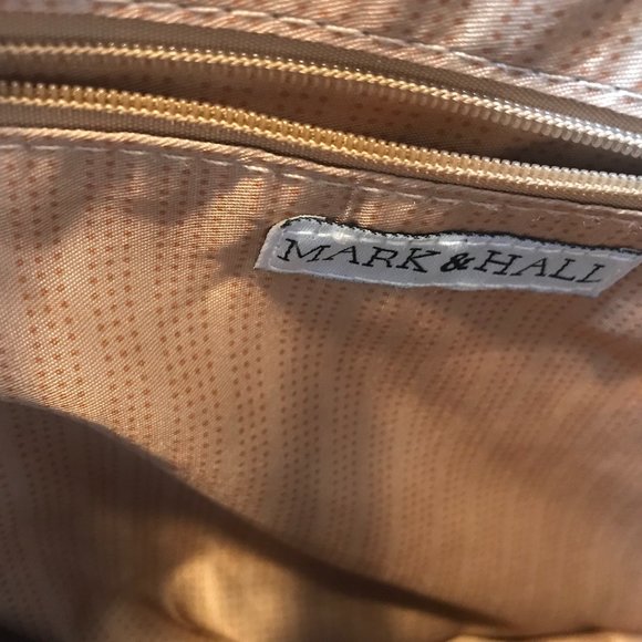 Mark & Hall Leather Purse Blue beige Brown and red strip purse & matching wallet - Picture 7 of 7